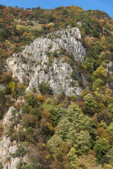 Amazing Autumn ladscape with  forest around Krichim Reservoir, Rhodopes Mountain, Bulgaria