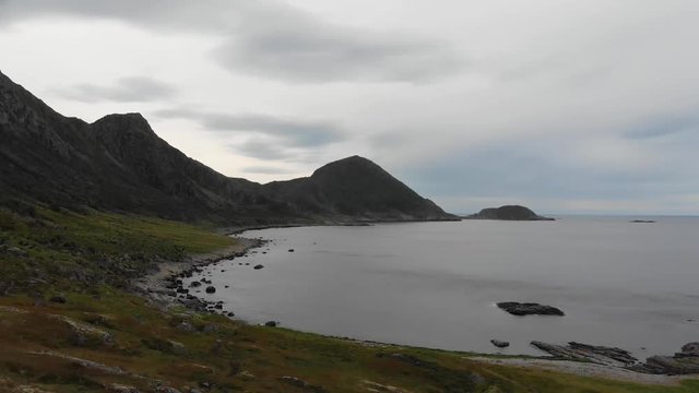 Melkarst&radic;&prod;a beach near a fishing village, St&radic;&prod;, located on the northern tip of the island of Lang&radic;&prod;ya, along the Gavlfjorden in the Vester&radic;&bull;len archipelago.