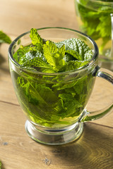 Homemade Hot Fresh Mint Tea