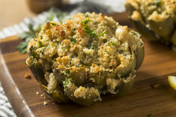 Homemade Stuffed Baked Artichokes