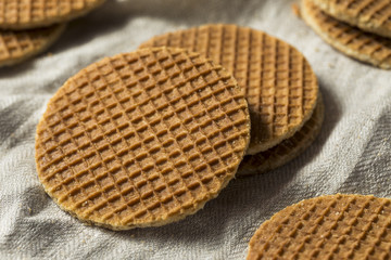 Homemade Dutch Stroopwafles with Honey