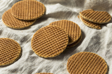 Homemade Dutch Stroopwafles with Honey