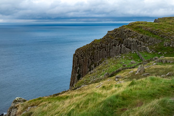 Landscape around Fair head trail in Northern Ireland, United Kingdom