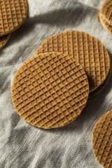 Homemade Dutch Stroopwafles with Honey