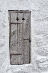 Old little wooden door.