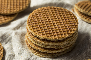 Homemade Dutch Stroopwafles with Honey