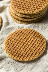 Homemade Dutch Stroopwafles with Honey