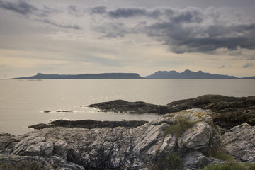 Fototapeta na wymiar The wild Scottish coast 