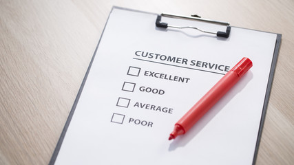 blank customer satisfaction survey 