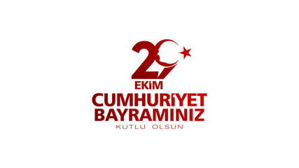 29 ekim cumhuriyet bayrami Day Turkey. Translation: 29 october Republic Day Turkey and the National Day in Turkey. celebration republic. vector illustration