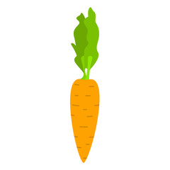 Carrot icon. Flat illustration of carrot vector icon for web design