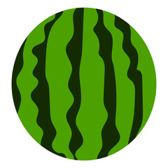 Eco watermelon icon. Flat illustration of eco watermelon vector icon for web design