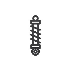 Shock absorber vector icon