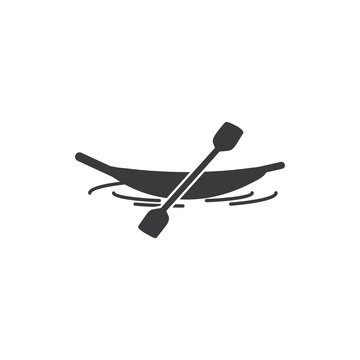 Canoe vector icon