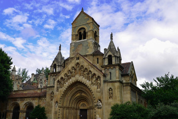 Fototapeta na wymiar Chapel in the castle Vajdahunyad, Budapest, Hungary