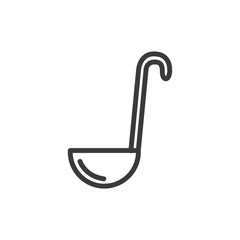 Obraz premium Soup ladle vector icon