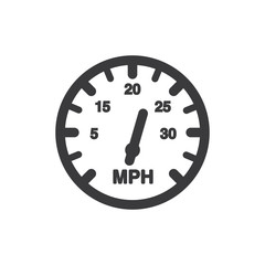 Speedometer vector icon