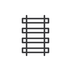 Tube rail vector icon