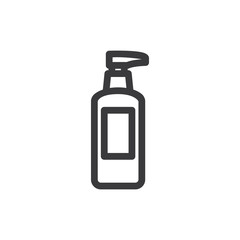 Body lotion vector icon