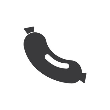 Packed sausage vector icon