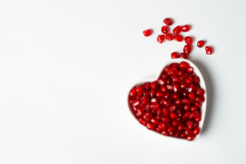 Red pomegranate with love 