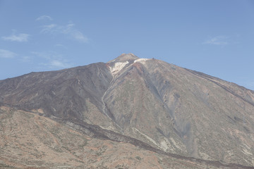View of the grandeur of the volcano of Teide, on the island of Tenerife