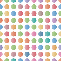seamless dot pattern made of colored circles