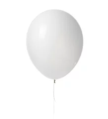  Big helium inflatable latex white balloon for decorations on birthday wedding corporative party isolated on white  © Dmitry Lobanov