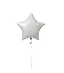 Single big gold star balloon object for birthday  party 