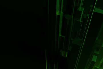 3D rendering. Decorative, illustrations colorful lighting, pillar block or shapre, for design texture background.
