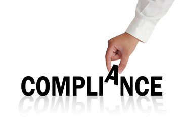 Compliance, Motivational Business Marketing Words Quotes Concept