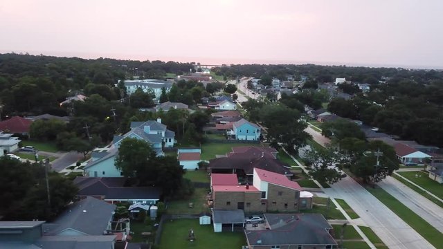 flying through gentilly in new orleans.
