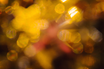 Blurred spots of light