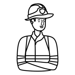 young fireman avatar character