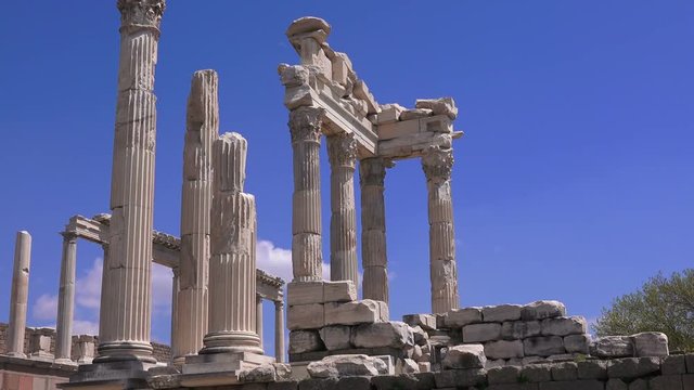 Pergamon museum, ruins of ancieny acropolis,  Bergama, Turkey
