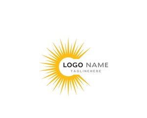 sun ilustration logo vector