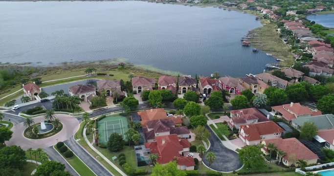 Aerial Footage of the Sand Lake Road Area, Dr. Phillips, Orlando FL