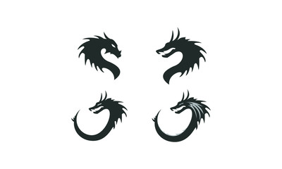 set template dragon vector