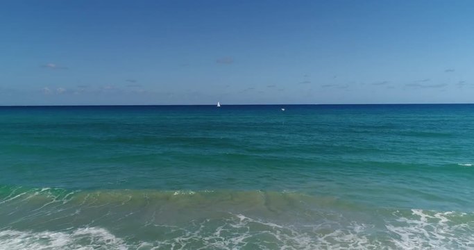Aerial Footage of Drone and Shoreline in Juno Beach, Florida