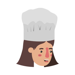 head of woman cook avatar character