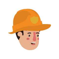 head of man firemen avatar character