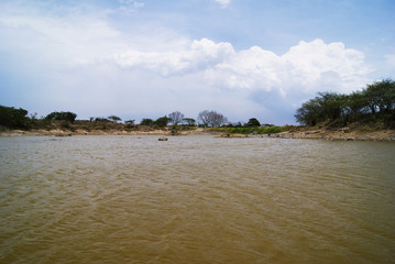 Lago del pueblo de Dos R&iacute;os en Veracruz M&eacute;xico 2017