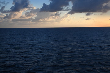 sunsets ocean blue sky clouds ocean waves sea 