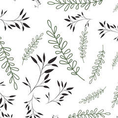beautiful leafs pattern background isolated icon