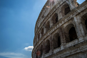 Side of colosseum