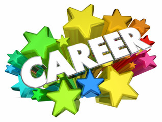 Career Job Work Profession Stars Word 3d Animation