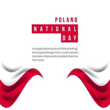 Poland National Day Vector Template Design Illustration