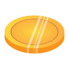 Isolated golden coin image. Vector illustration design