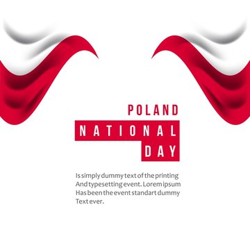 Poland National Day Vector Template Design Illustration