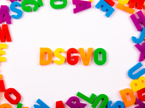 DSGVO in Buchstaben